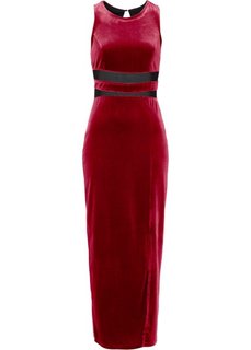 Бархатное платье (темно-красный) Bonprix