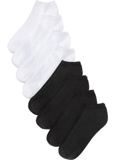 Короткие носки (8 пар) (черный + белый) Bonprix