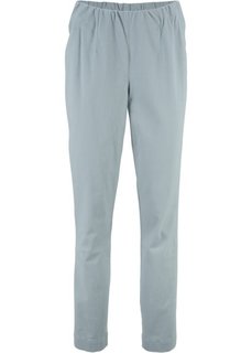 Прямые брюки стретч без застежки, cредний рост (N) (серебристо-серый) Bonprix