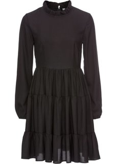 Платье из креп-шифона (черный) Bonprix