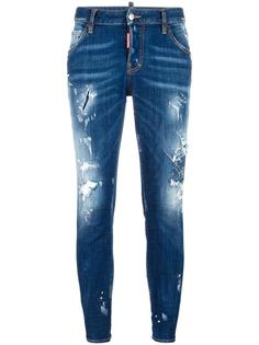 укороченные джинсы Cool Girl с рваными деталями Dsquared2