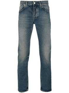 джинсы прямого кроя с потертой отделкой Harmony Paris