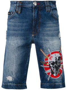 джинсовые шорты Philipp Plein