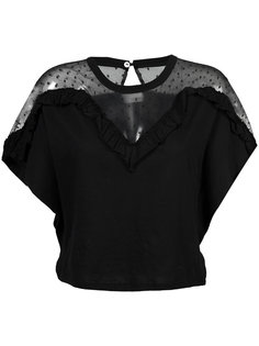 блузка с кружевной вставкой  Red Valentino