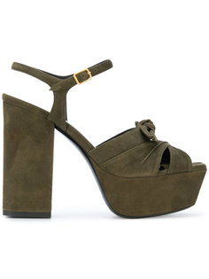 босоножки Farrah 80 с бантом Saint Laurent