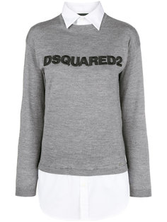 свитер с логотипом Dsquared2