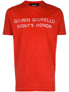 футболка с принтом Scouts Honor Dsquared2
