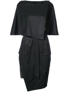 asymmetric fitted dress Thomas Wylde