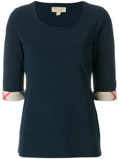 Check Cuff top Burberry