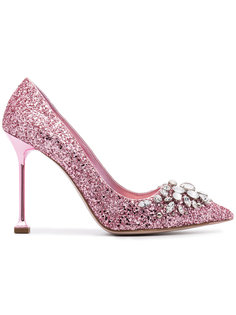 Glitter 105 pumps with Swarovski crystal embellishment Miu Miu