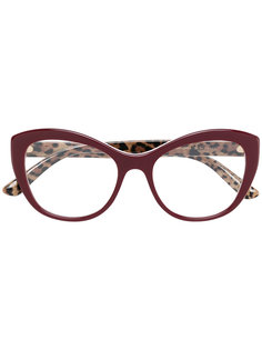 очки с оправой "кошачий глаз" Dolce &amp; Gabbana Eyewear