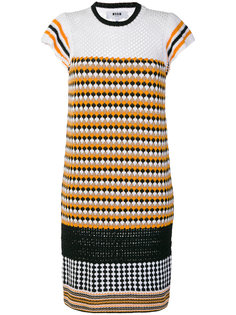 вязаное платье с рисунком MSGM