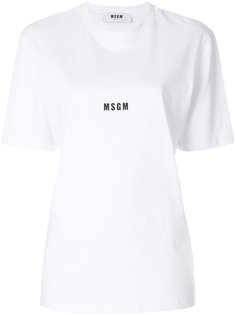 футболка с принтом-логотипом MSGM