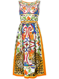 расклешенное платье миди Dolce &amp; Gabbana