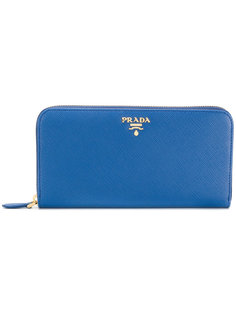 Saffiano zip wallet Prada