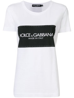 футболка с логотипом  Dolce &amp; Gabbana