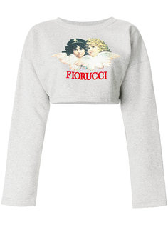укороченная толстовка с логотипом Fiorucci