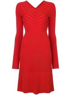 платье с V-образным вырезом с ребристой фактурой Victoria Beckham