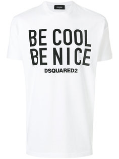 футболка Be cool Be nice Dsquared2