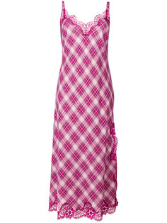 gingham lace dress Alberta Ferretti