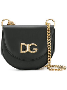 полукруглая сумка с логотипом  Dolce &amp; Gabbana