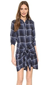 Club Monaco Ladore Tie Front Dress