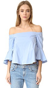 endless rose Ruffle Off Shoulder Top