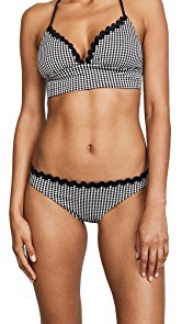 Shoshanna Gingham Jacquard Classic Bottoms