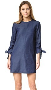 Tibi Tie Sleeve Dress