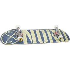 Скейтборд в сборе Nord Logo Beige/Blue