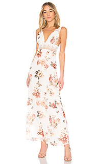 Платье-макси с глубоким v-образным вырезом natalie - MAJORELLE