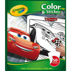 Раскраска с наклейками "Тачки 3" Crayola