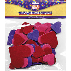 Фетровые  сердечки, FANCY CREATIVE