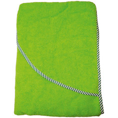 Махровое полотенце с уголком Baby Swimmer 100х100, салатовое