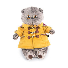 Мягкая игрушка Budi Basa Кот в дафлкоте, 19 см