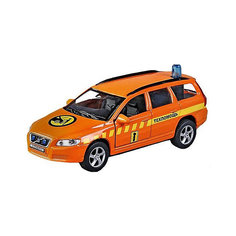 Машина 1:36 Volvo V70 Техпомощь, свет, звук, откр.двери, 13см Пламенный мотор