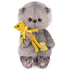 Мягкая игрушка Budi Basa Кот Басик Baby с медвежонком, 20 см