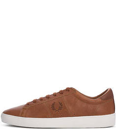 Кожаные коричневые кеды Fred Perry