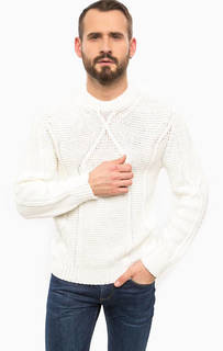 Джемпер крупной вязки белого цвета Diesel