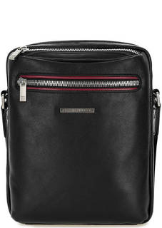 Кожаная сумка через плечо с карманми Sergio Belotti