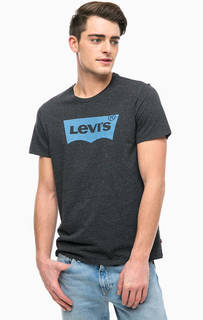 Серая футболка с логотипом бренда Levis®