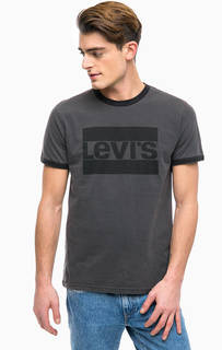Серая футболка с логотипом бренда Levis®