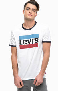 Хлопковая футболка с принтом Levis®
