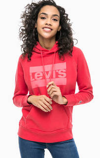Красная толстовка с логотипом бренда Levis®