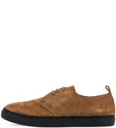 Коричневые замшевые кеды Fred Perry