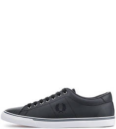 Синие кожаные кеды Fred Perry