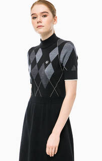 Трикотажное платье с короткими рукавами Fred Perry
