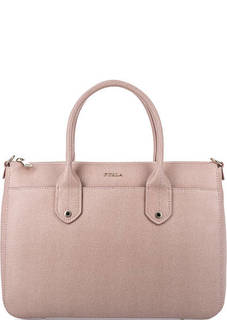 Кожаная сумка с одним отделом на молнии Furla