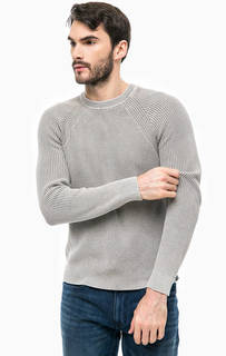 Серый джемпер с круглым вырезом Calvin Klein Jeans