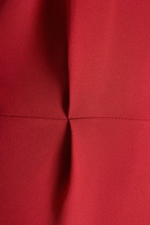 Красное платье с асимметричным верхом Alexander Terekhov